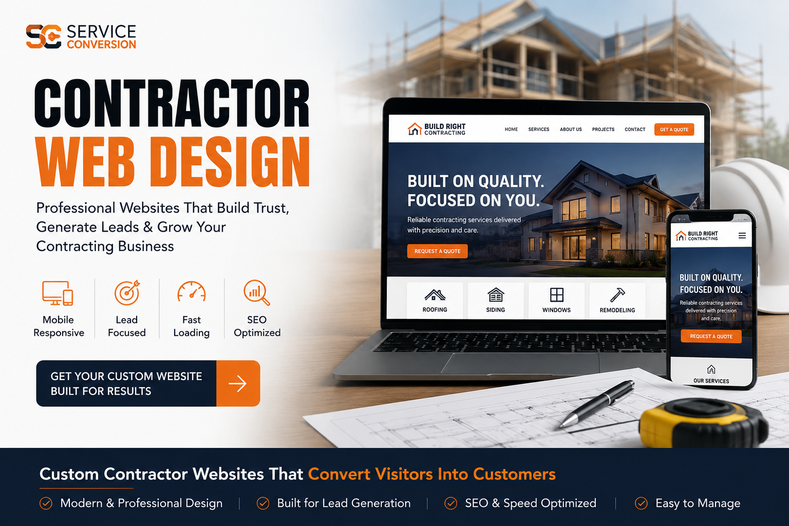 contractor web design