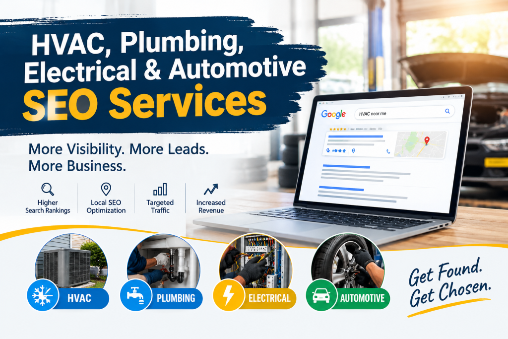 Create a blog image with an attractive caption for this URL: https://www.owenssprayfoampros.com/services/spray-foam-insulation Keyword: HVAC, Plumbing, Electrical, Automotive SEO Services