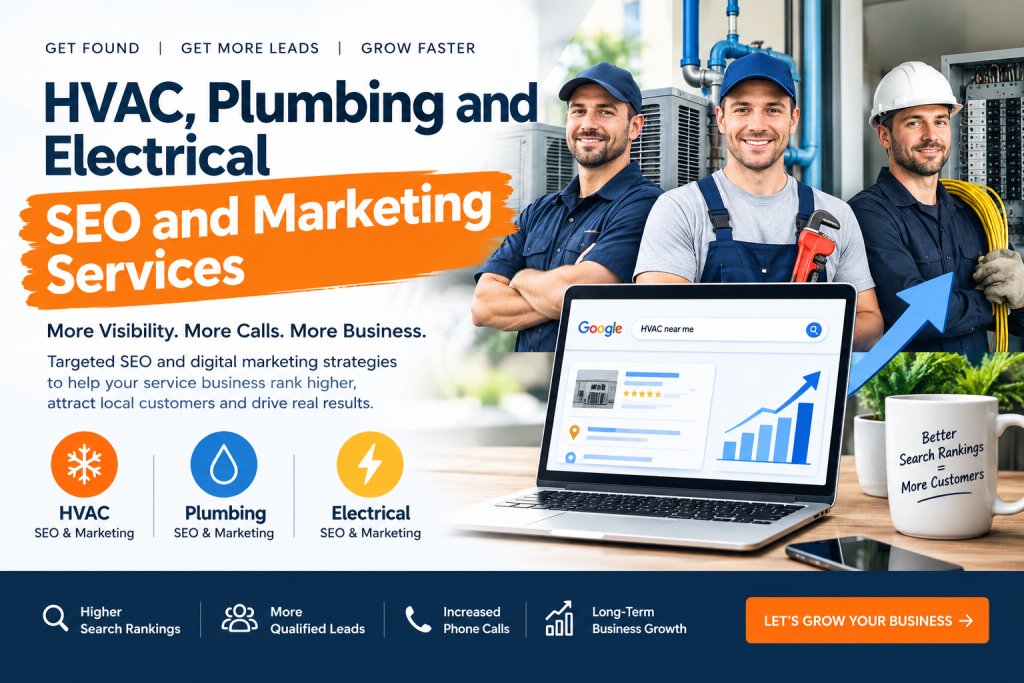 HVAC, Plumbing and Electrical SEO and Marketing Services